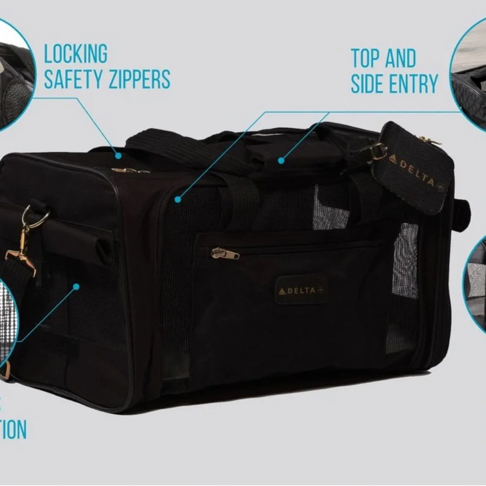 Delta Pet Carrier with Sherpa liner - Medium